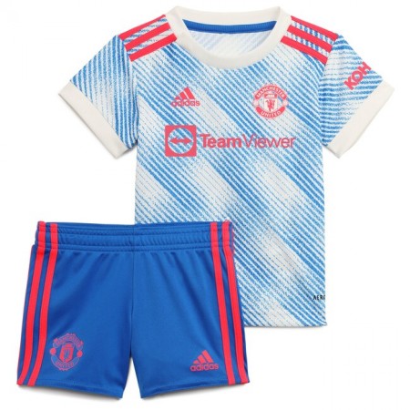Fußballtrikots Manchester United Kinder Auswärts Trikotsatz 2021-2022 